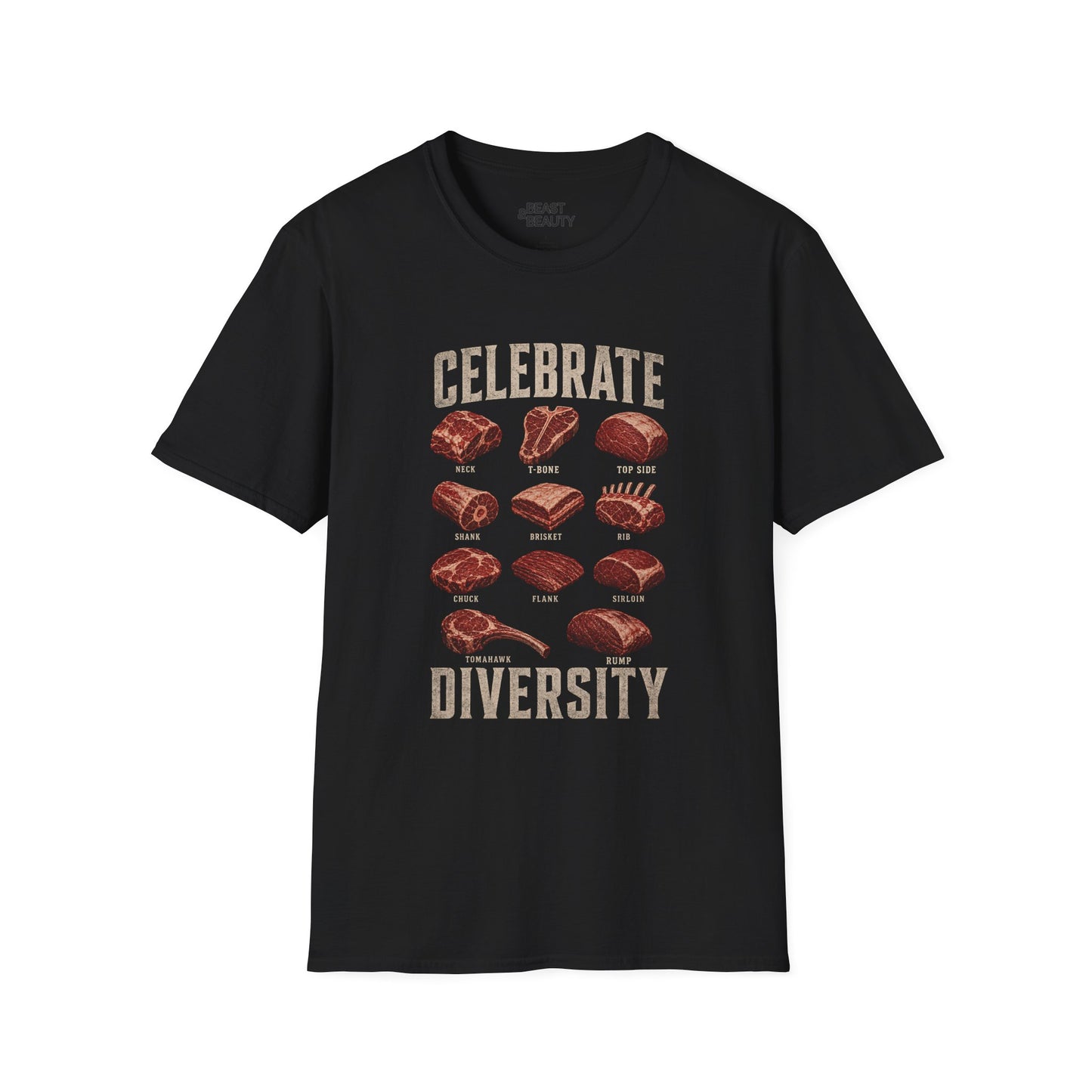 Celebrate Diversity Dad T-Shirt t-shirt product image 4 from Beast and Beauty