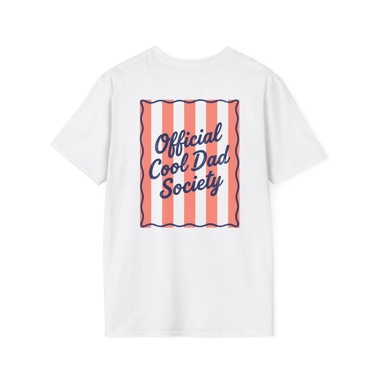 light blue t-shirt with cool dad society vintage graphic design for dad gift