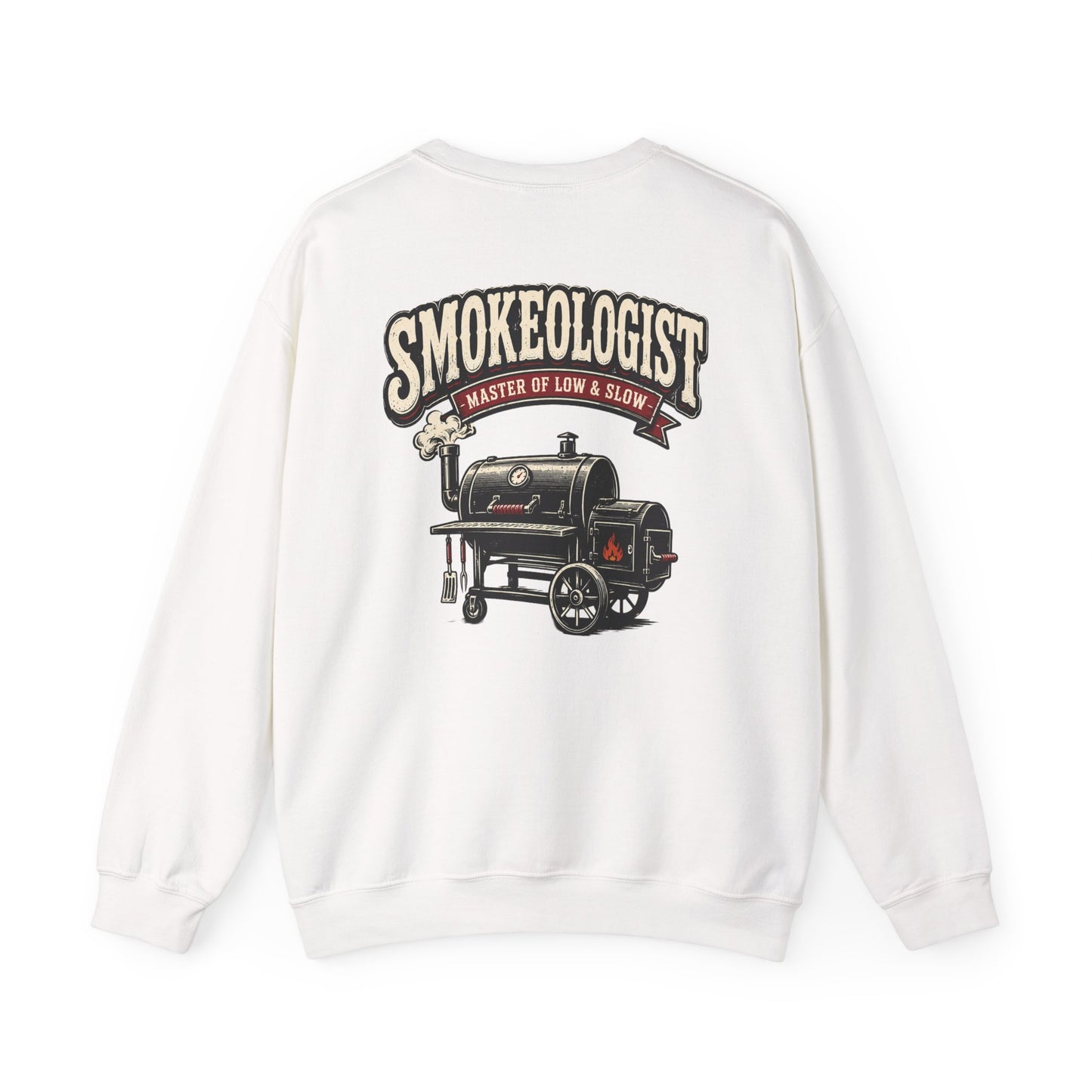 smokeologist master of low & slow bbq sweatshirt sweatshirt alternate colour product image