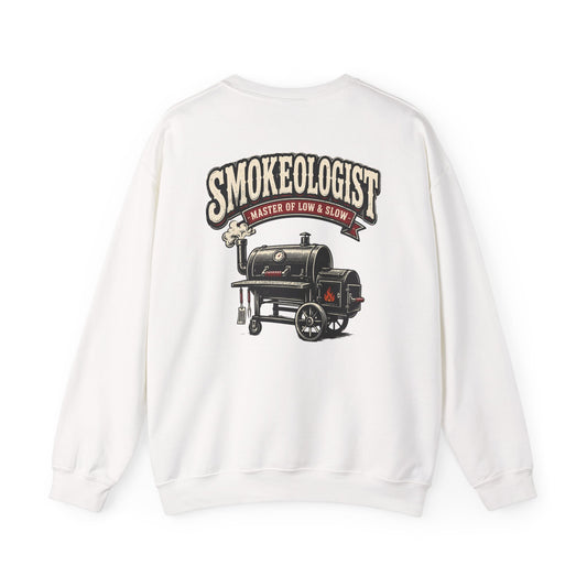 smokeologist master of low & slow bbq sweatshirt sweatshirt alternate colour product image