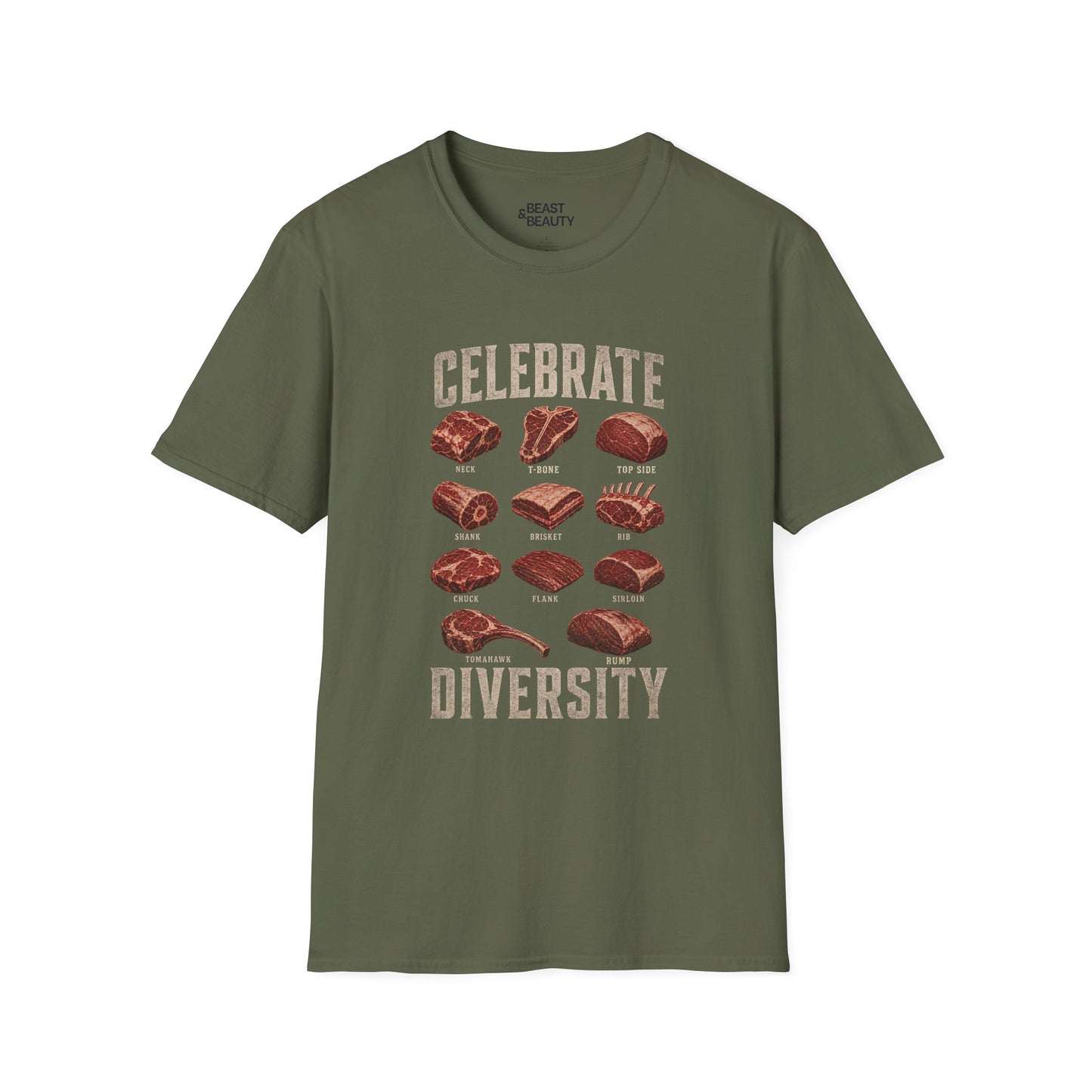 Celebrate Diversity Dad T-Shirt t-shirt product image 5 from Beast and Beauty