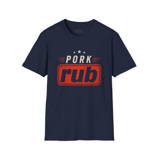 pork rub bbq pitmaster t-shirt t-shirt front product image