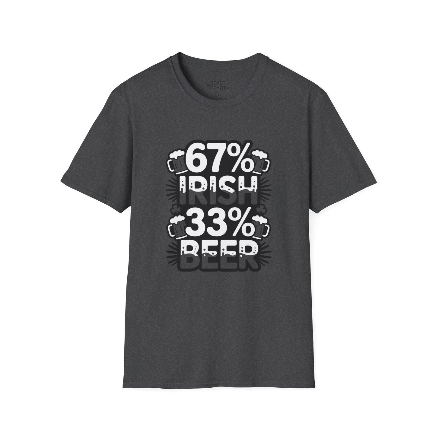 67% Irish 33% Beer Dad T-Shirt t-shirt product image 4 from Beast and Beauty