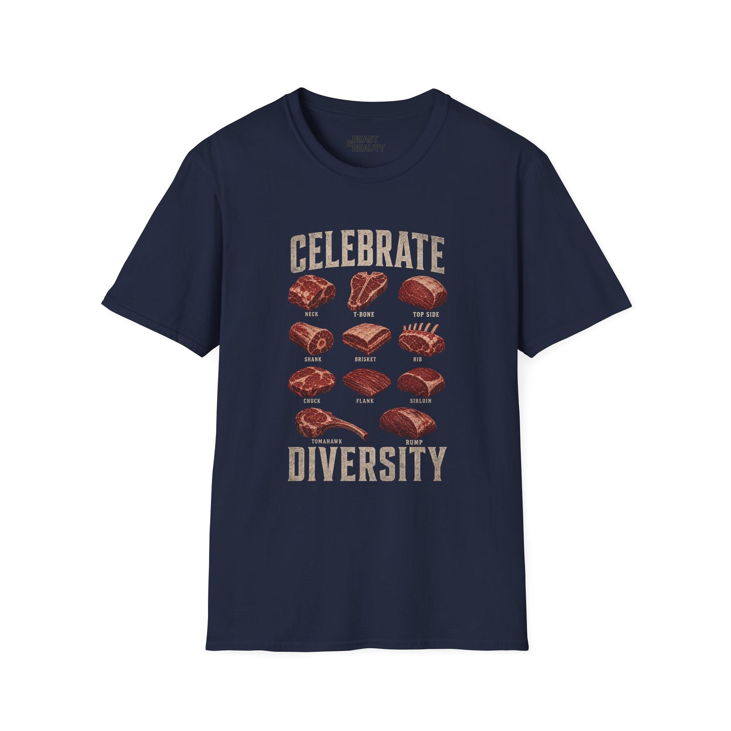 Celebrate Diversity Dad T-Shirt t-shirt product image 2 from Beast and Beauty