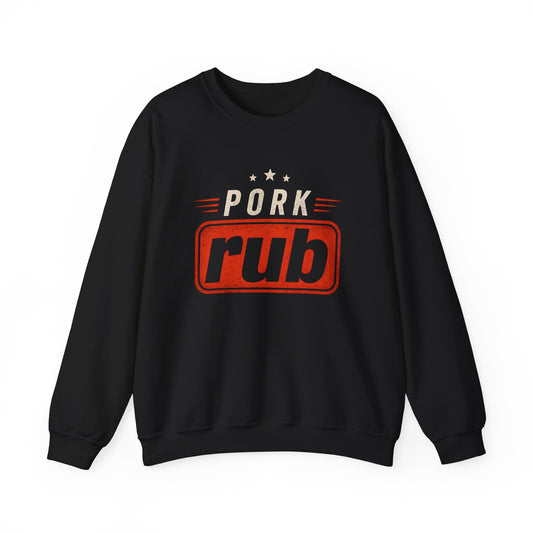 charcoal sweatshirt with pork rub bbq pitmaster design