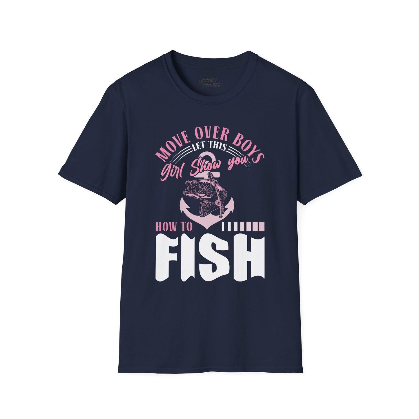 move over boys let this girl show you how to fish t-shirt t-shirt second colour product image