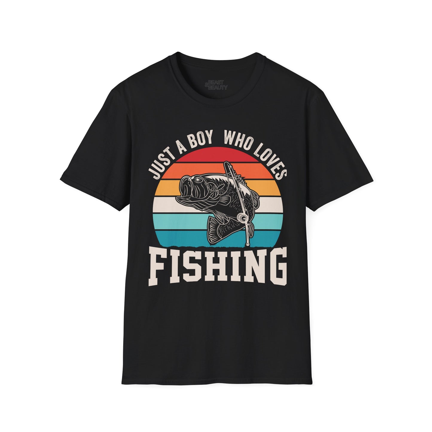 just a boy who loves fishing t-shirt t-shirt alternate colour product image