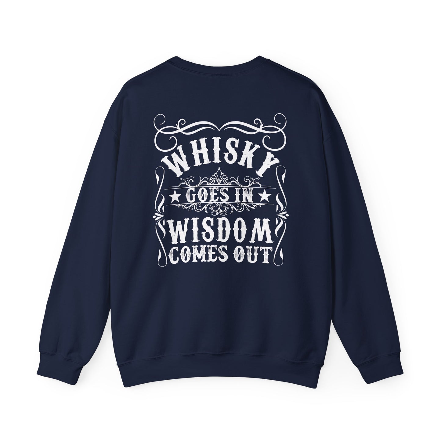 whiskey goes in wisdom comes out sweatshirt sweatshirt fourth colour product image