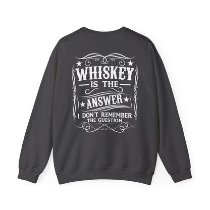 whiskey is the answer sweatshirt sweatshirt third colour product image