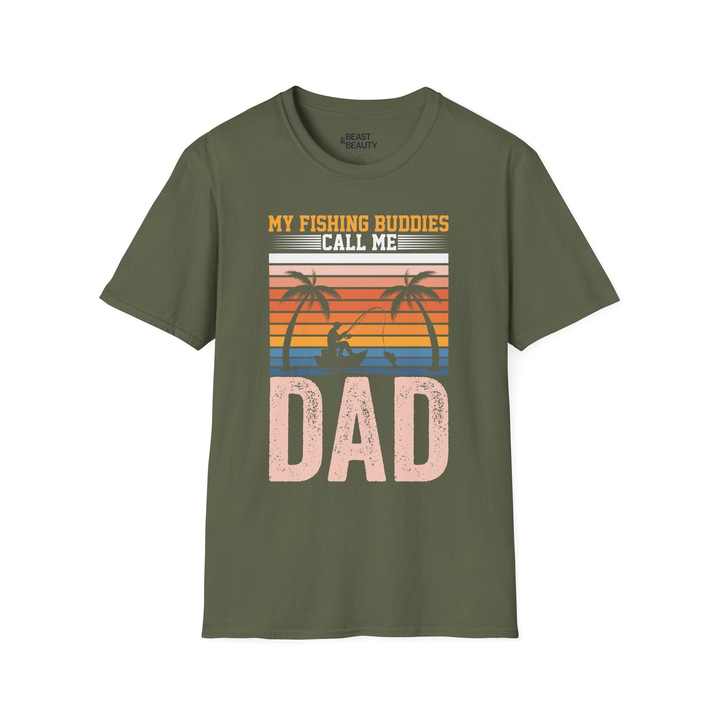 My Fishing Buddies Call Me Dad T-Shirt t-shirt product image 3 from Beast and Beauty