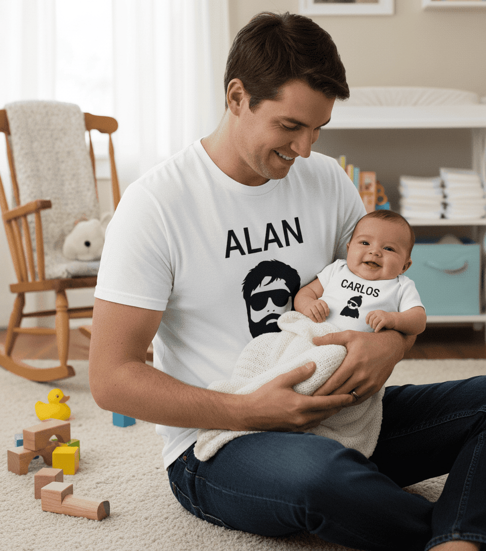 Alan & Carlos Matching Dad and Baby Set matching outfit set product image 3 from Beast and Beauty