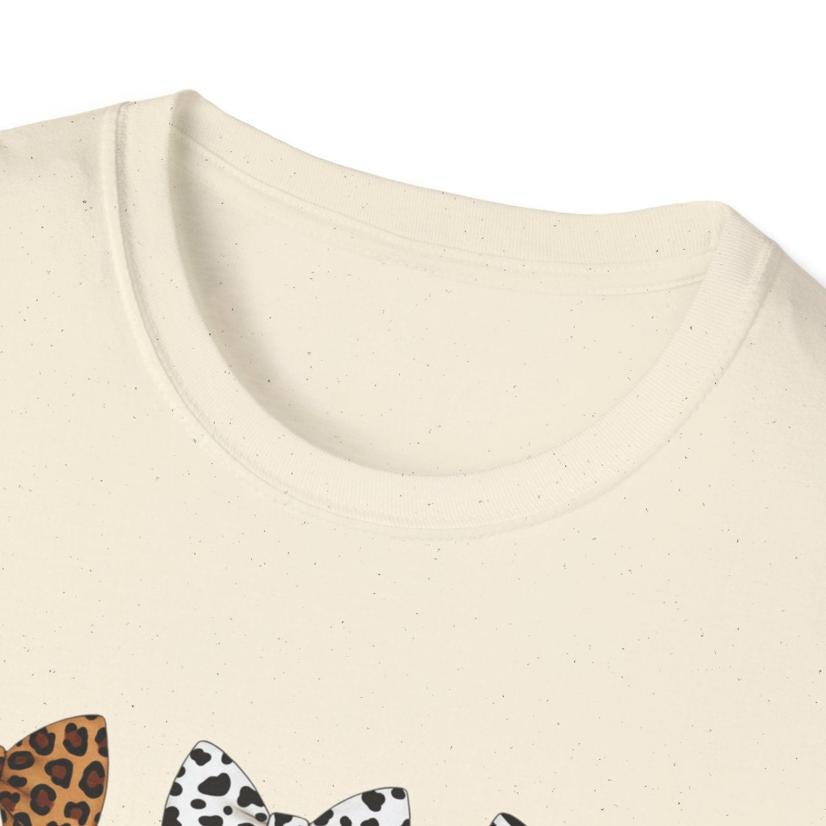 Animal Print Bow Pattern T-Shirt - funny t-shirt by Cheeky Business