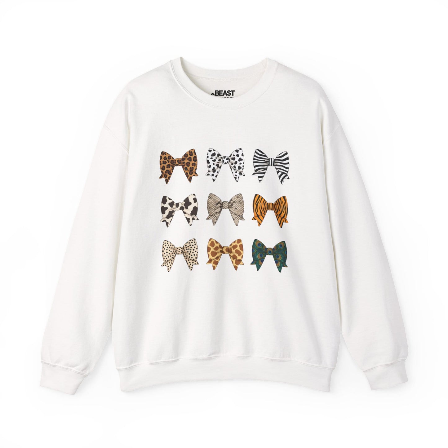 Animal Print Bow Sweatshirt sweatshirt product image 4 from Beast and Beauty