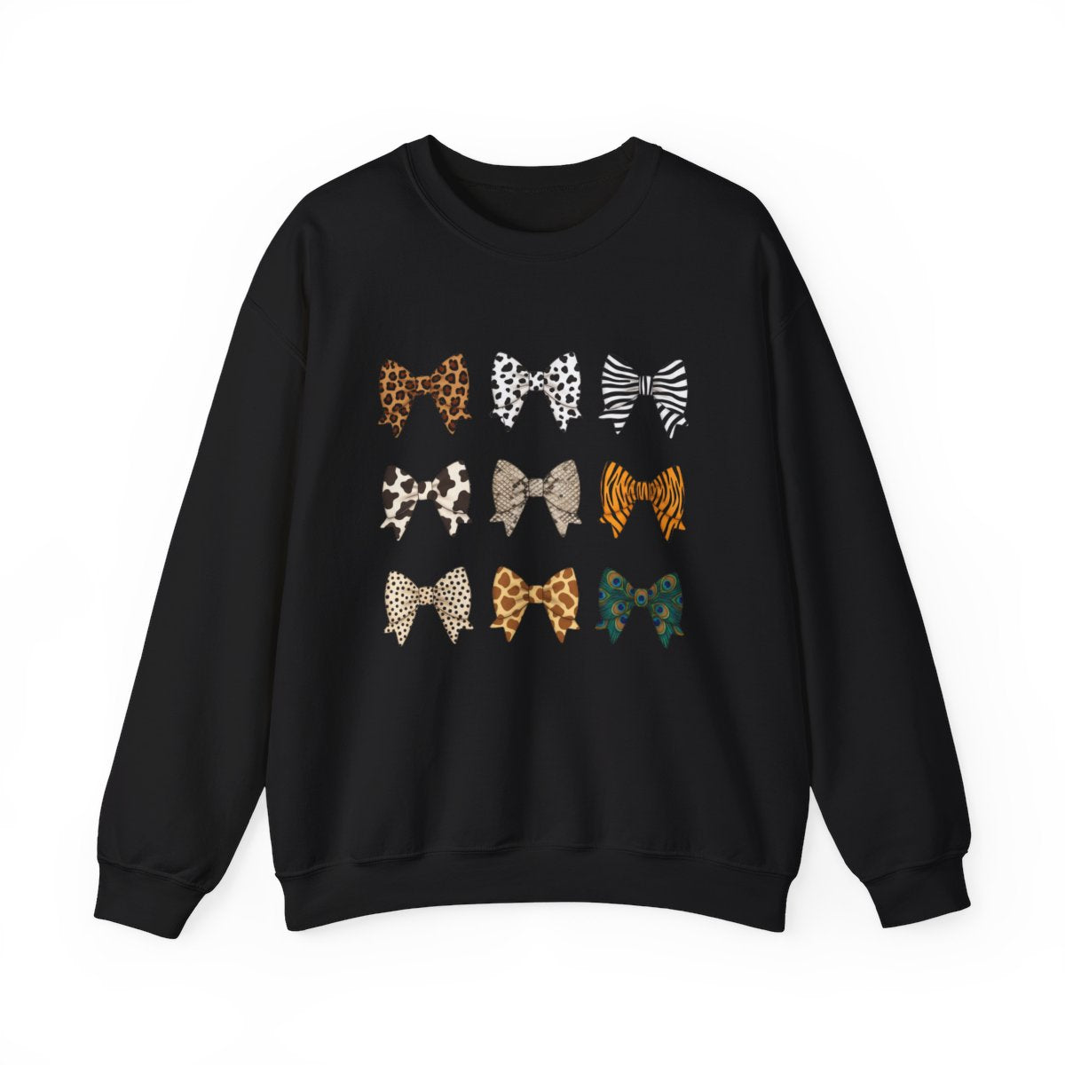 Animal Print Bow Sweatshirt - funny sweatshirt by Cheeky Business
