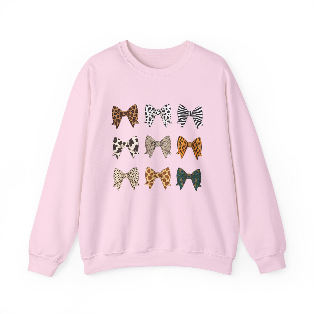 Animal Print Bow Sweatshirt - funny sweatshirt by Cheeky Business
