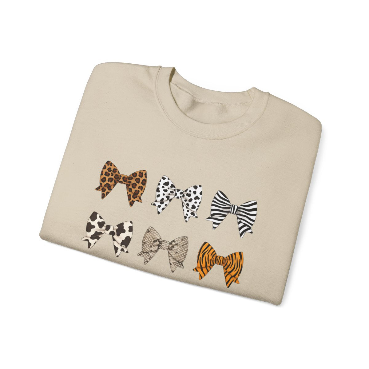 Animal Print Bow Sweatshirt - funny sweatshirt by Cheeky Business