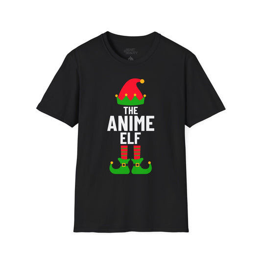the anime elf christmas t-shirt black t-shirt Christmas gift idea