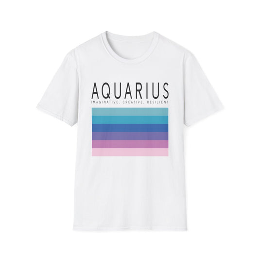 Aquarius Zodiac Graphic T-Shirt - funny t-shirt by Cheeky Business