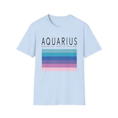 Aquarius Zodiac Graphic T-Shirt - funny t-shirt by Cheeky Business