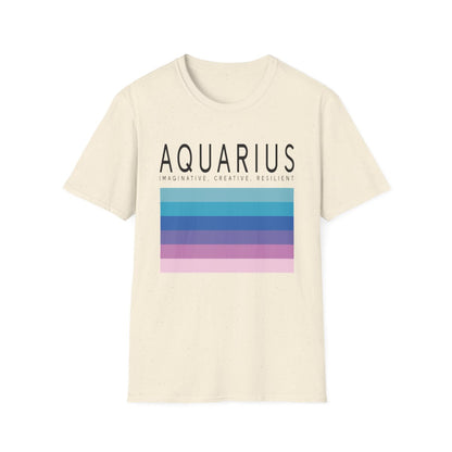 Aquarius Zodiac Graphic T-Shirt - funny t-shirt by Cheeky Business