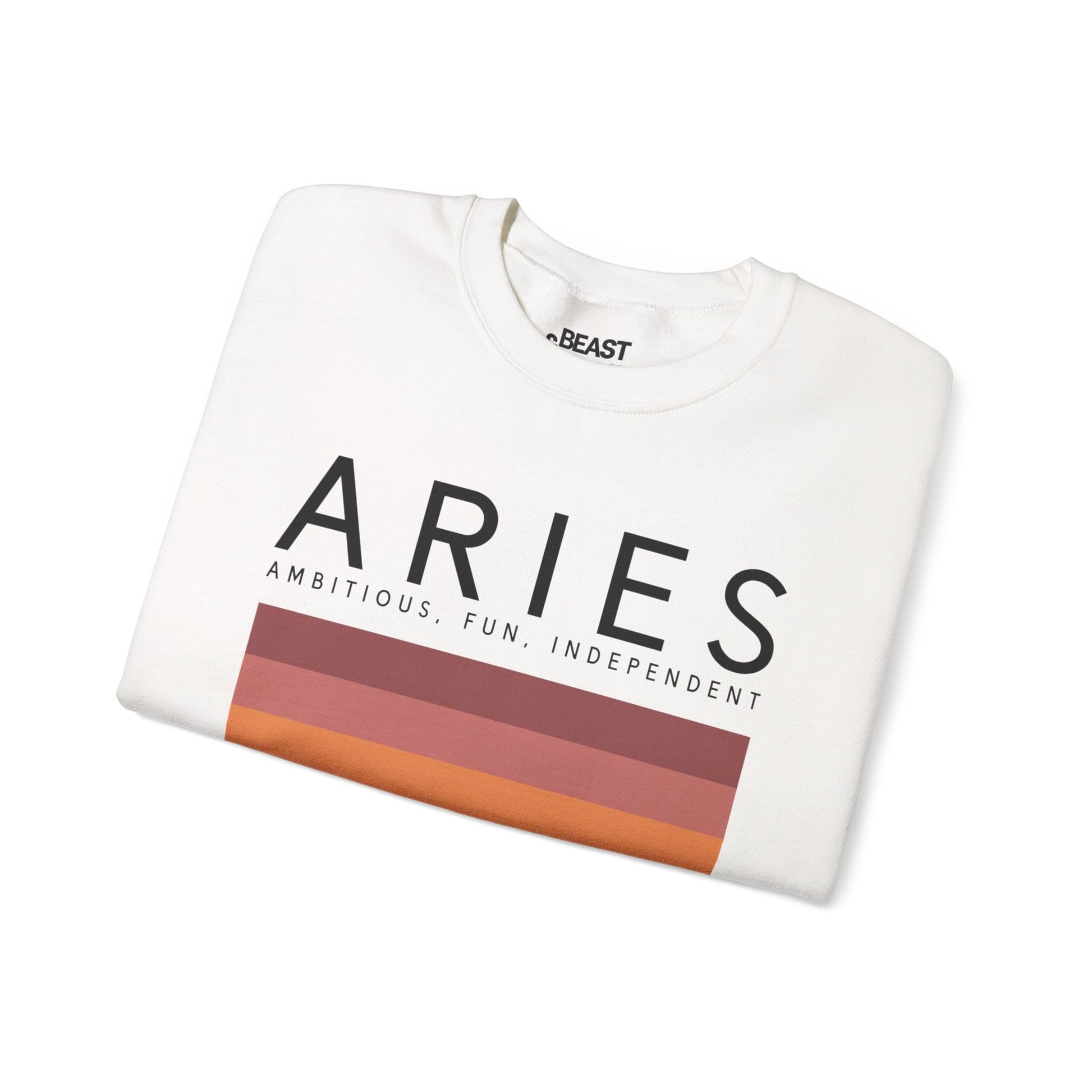 Aries zodiac sign sweatshirt in multiple colours as astrology birthday gift