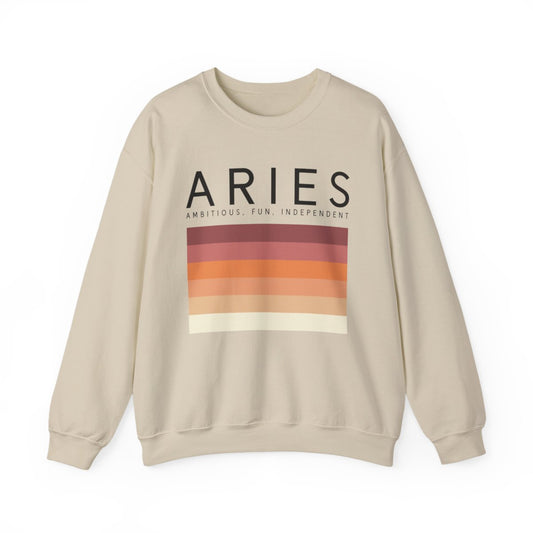 Aries Zodiac Sign Adult Sweatshirt - funny sweatshirt by Cheeky Business