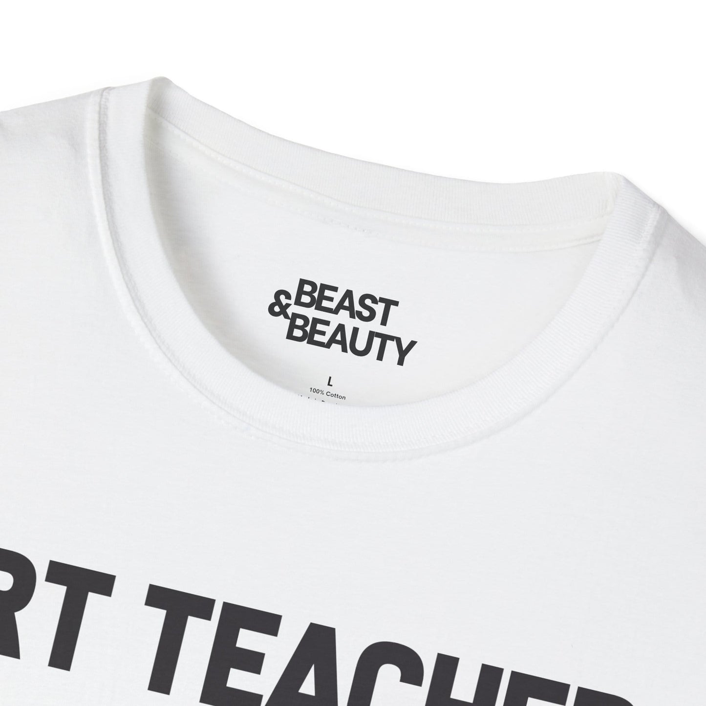 light blue art teacher definition tee alternate view for educator gift