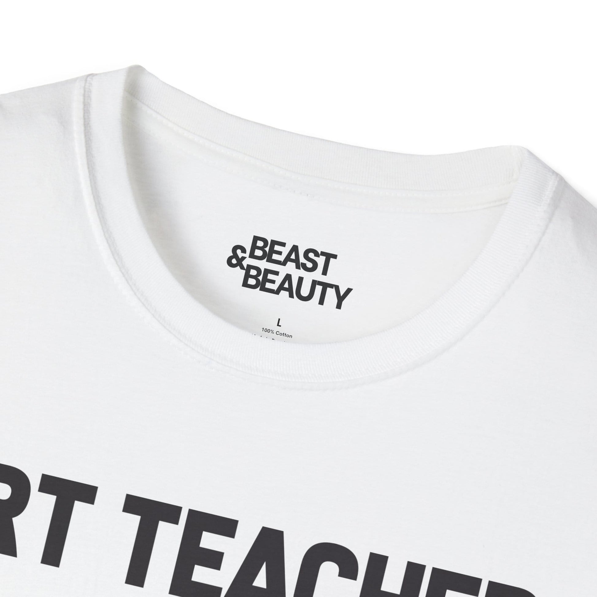 light blue art teacher definition tee alternate view for educator gift