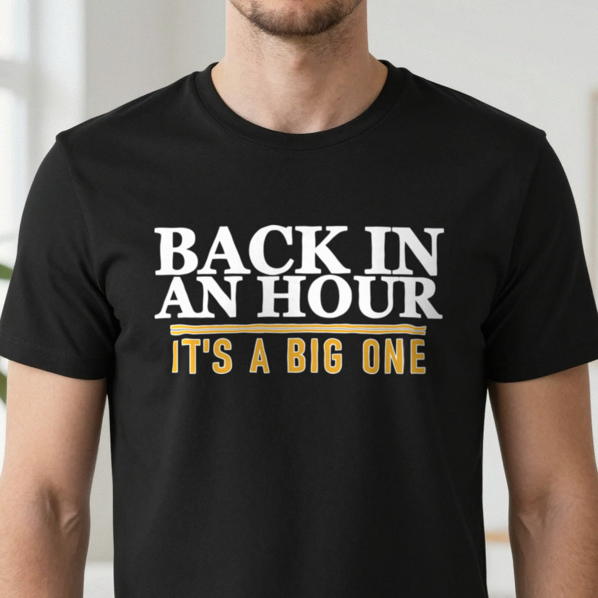 Back In An Hour It's A Big One Funny Cigar T-Shirt & Sweatshirt close-up