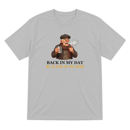 Back In My Day We Played In The Snow Funny Rugby Grandad T-Shirt & Sweatshirt T-Shirt in Sport Grey