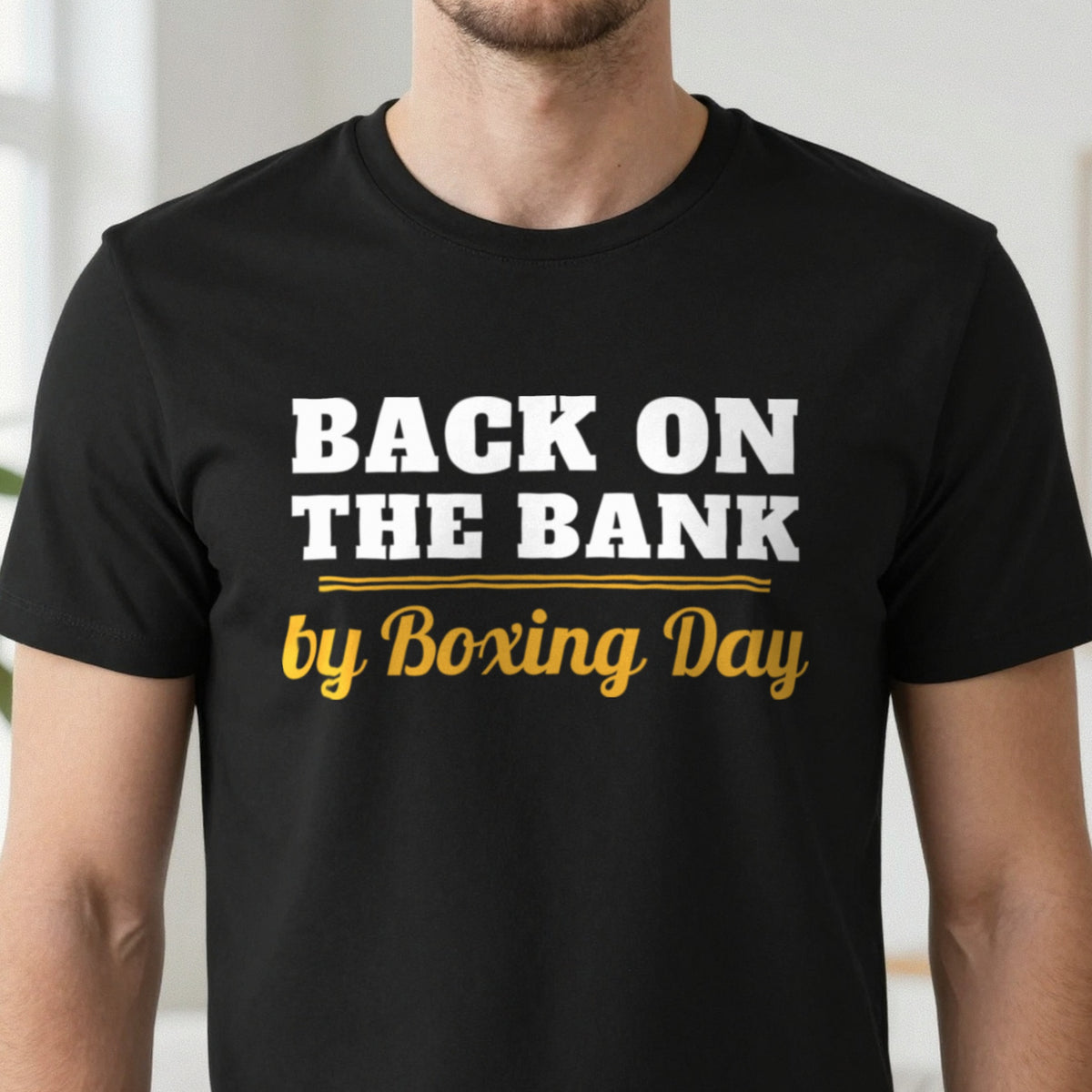 Back On The Bank By Boxing Day Funny Fishing Christmas Jumper & T-Shirt in another colour