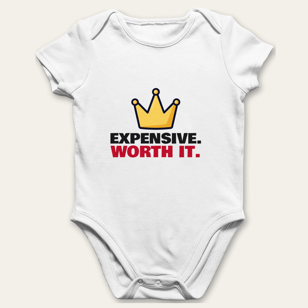 Bank of Dad & Expensive Worth It matching set baby grow