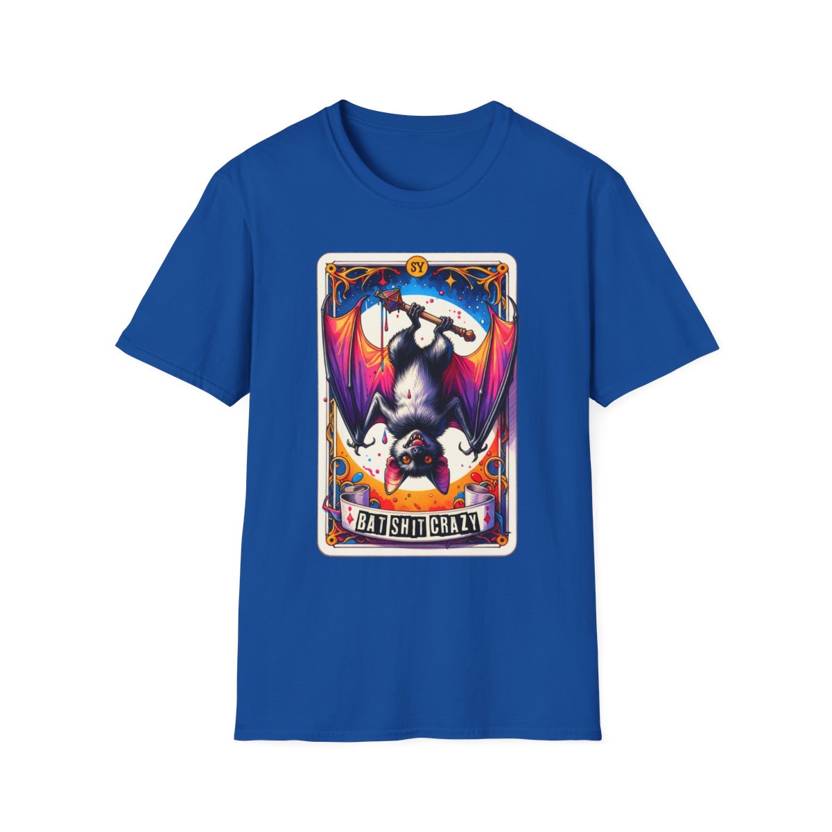 Batshit Crazy Tarot Graphic T-Shirt - funny t-shirt by Cheeky Business