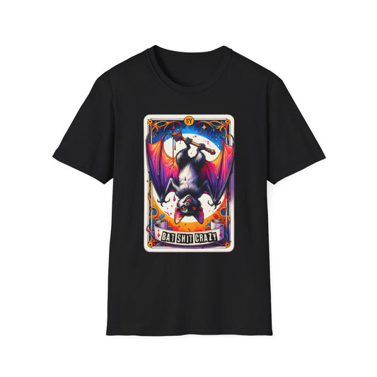 Batshit Crazy Tarot Graphic T-Shirt - funny t-shirt by Cheeky Business