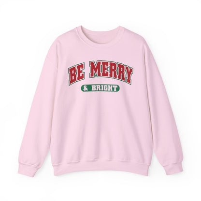 Be Merry & Bright Christmas Sweatshirt - funny sweatshirt by Cheeky Business