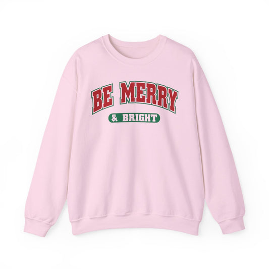 Be Merry & Bright Christmas Sweatshirt - funny sweatshirt by Cheeky Business