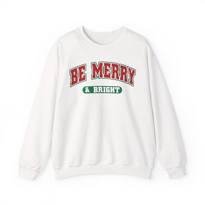 Be Merry & Bright Christmas Sweatshirt - funny sweatshirt by Cheeky Business