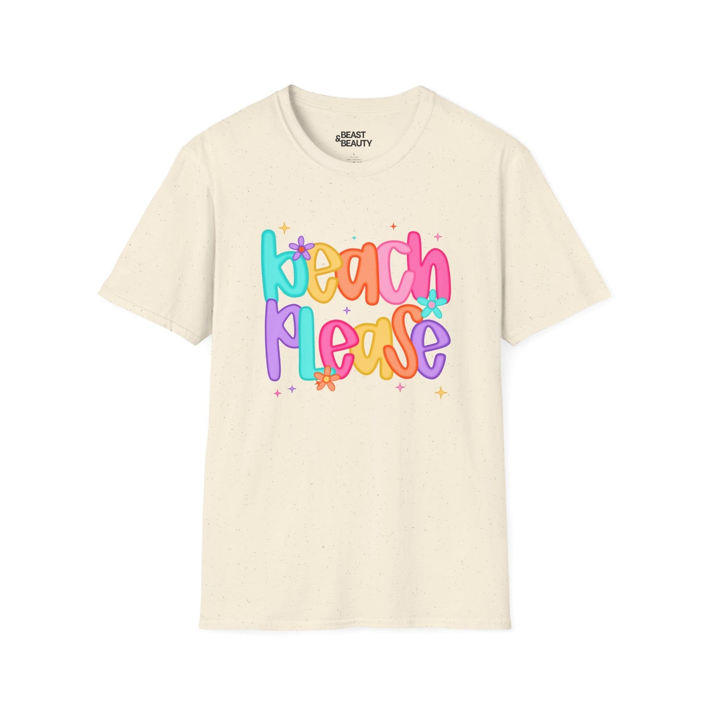 dark chocolate t-shirt with beach please slogan design for her