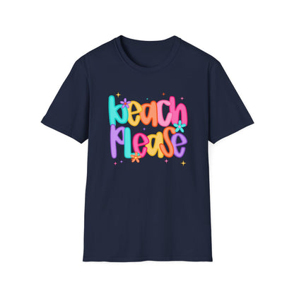 Beach Please T-Shirt - funny t-shirt by Cheeky Business
