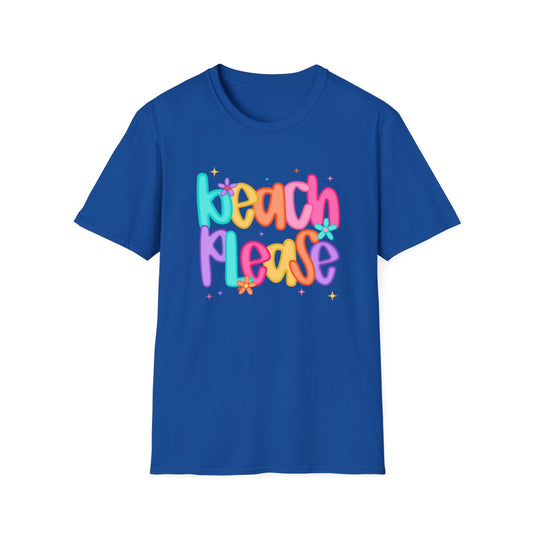 Beach Please T-Shirt - funny t-shirt by Cheeky Business