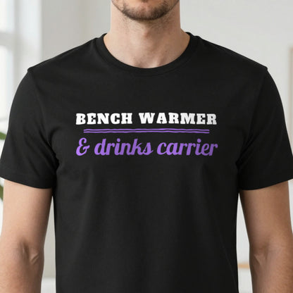 Bench Warmer And Drinks Carrier Funny Rugby T-Shirt & Sweatshirt close-up