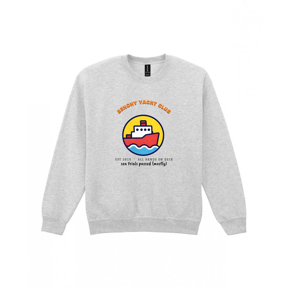 Benchy Yacht Club Funny 3D Printing T-Shirt & Sweatshirt Sweatshirt in Sport Grey