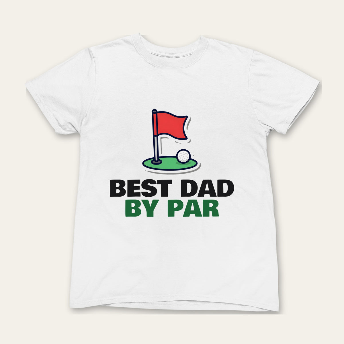 Best Dad By Par & Daddy's Little Caddy Golf matching set grown-up t-shirt