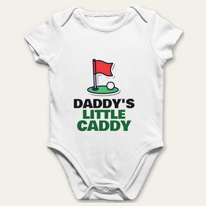 Best Dad By Par & Daddy's Little Caddy Golf matching set baby grow