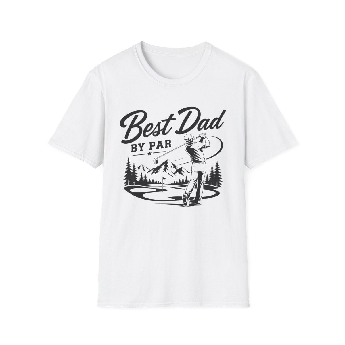 Best Dad By Par Golf T-Shirt - funny t-shirt by Cheeky Business