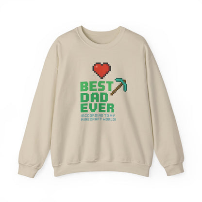 sand sweatshirt with best dad ever minecraft world design