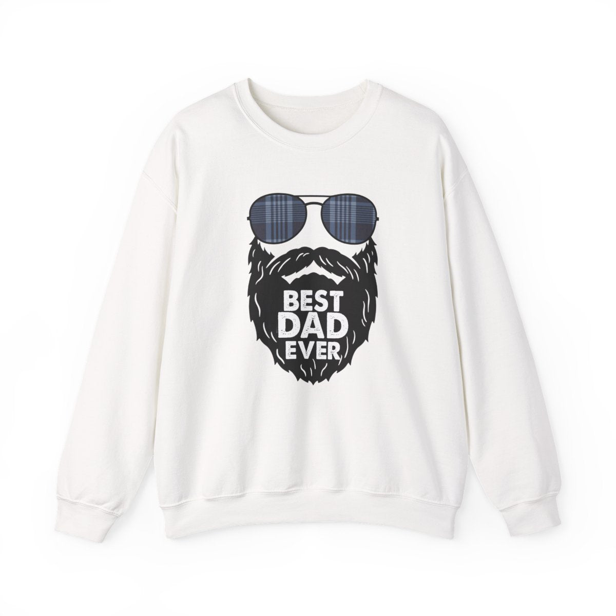 Best Dad Ever Sweatshirt | Funny Bearded Dad Gift | Sizes S-5XL - funny sweatshirt by Cheeky Business