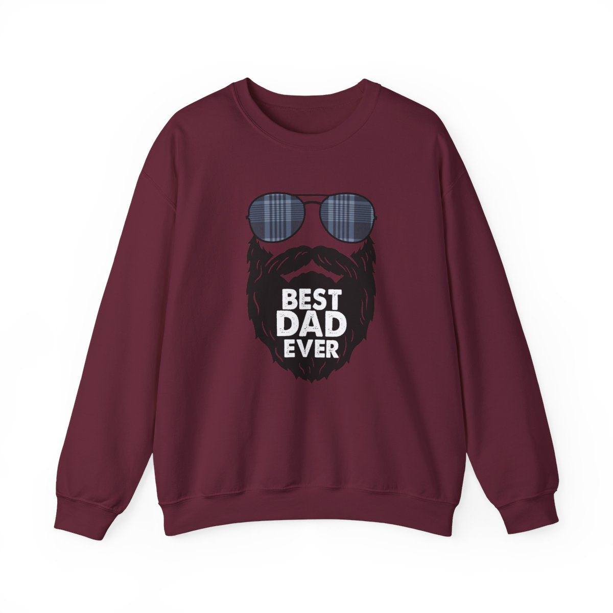 Best Dad Ever Sweatshirt | Funny Bearded Dad Gift | Sizes S-5XL - funny sweatshirt by Cheeky Business