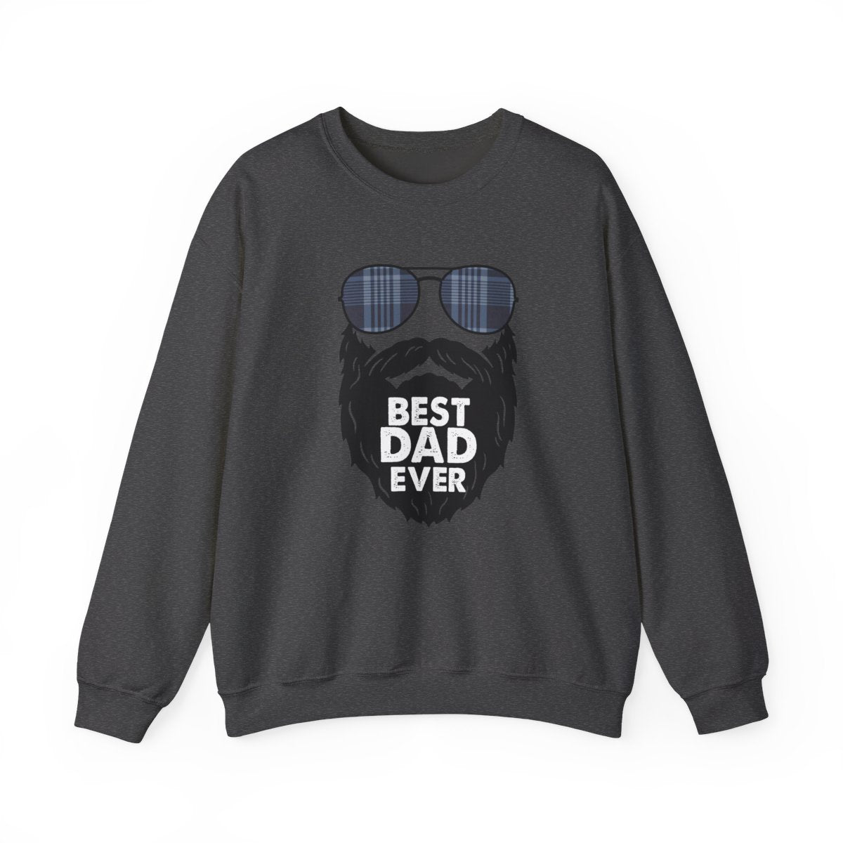 Best Dad Ever Sweatshirt | Funny Bearded Dad Gift | Sizes S-5XL - funny sweatshirt by Cheeky Business