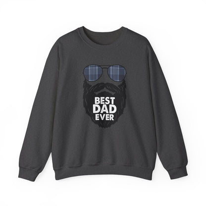 Best Dad Ever Sweatshirt | Funny Bearded Dad Gift | Sizes S-5XL - funny sweatshirt by Cheeky Business